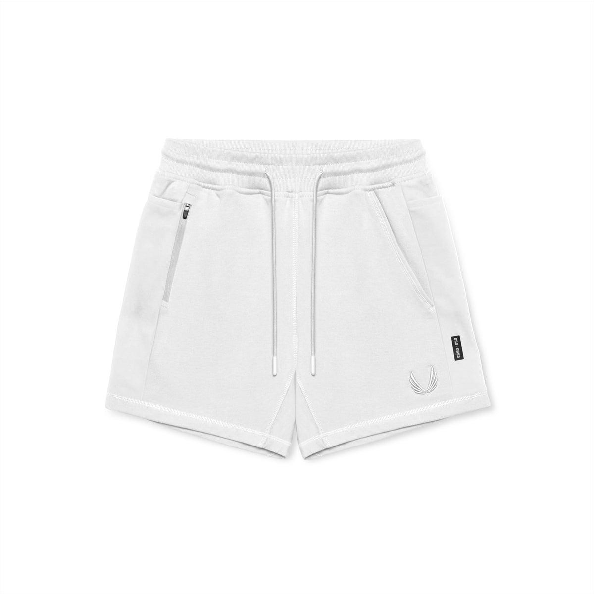 0867. Tech-Terry™ Sidelock Sweat Short -  White Product Image