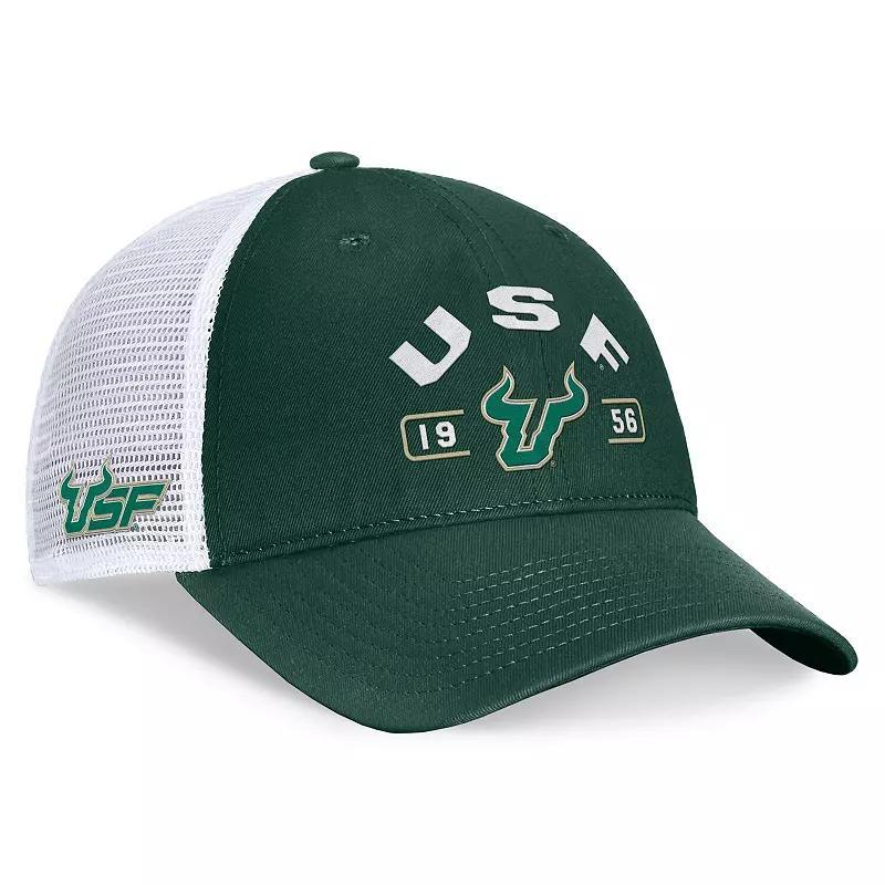 Top of the World Mens Green South Florida Bulls Free Kick Trucker Adjustable Hat - Green, White Product Image