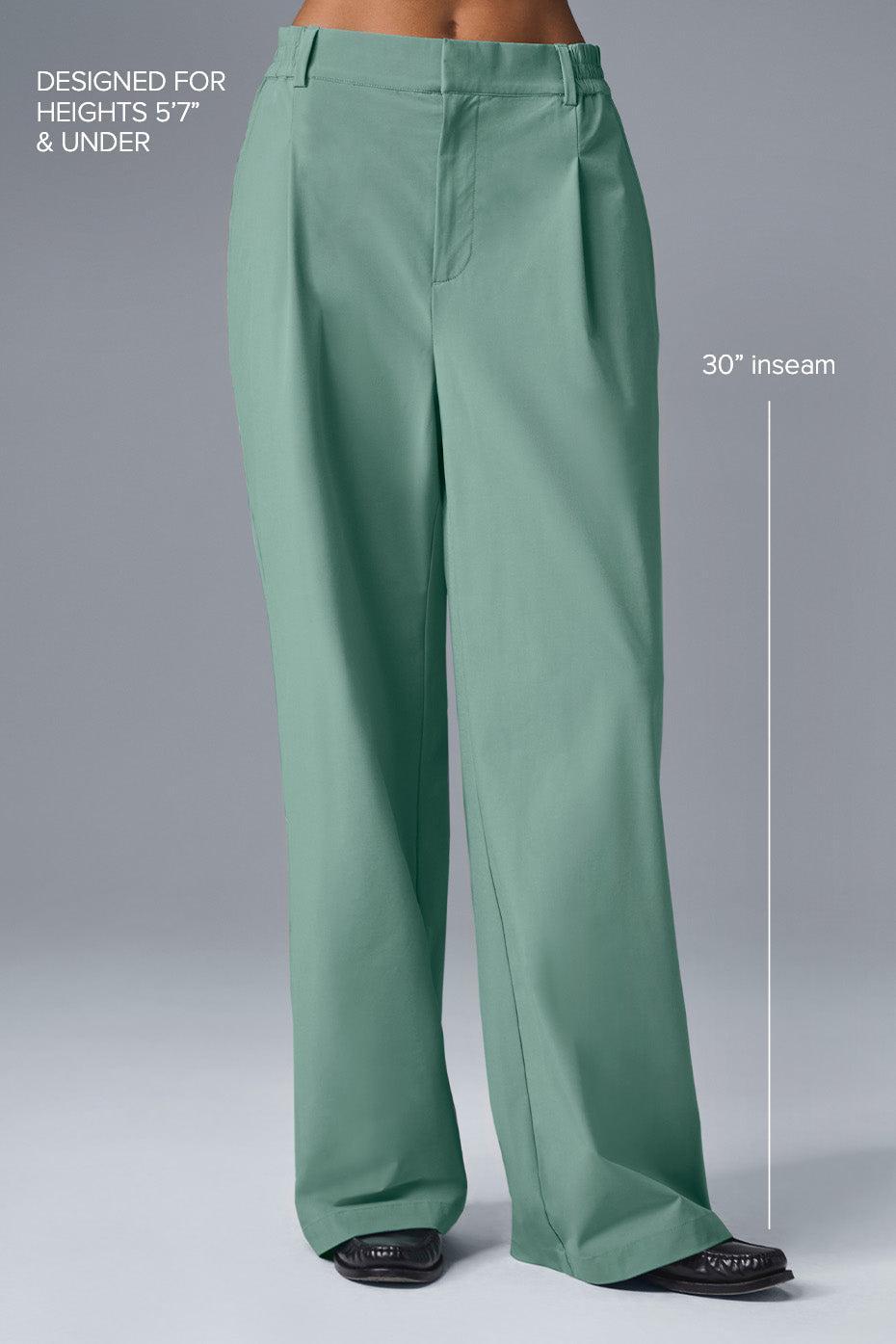 High-Waist Pursuit Trouser (Regular) - Botanical Green Female Product Image