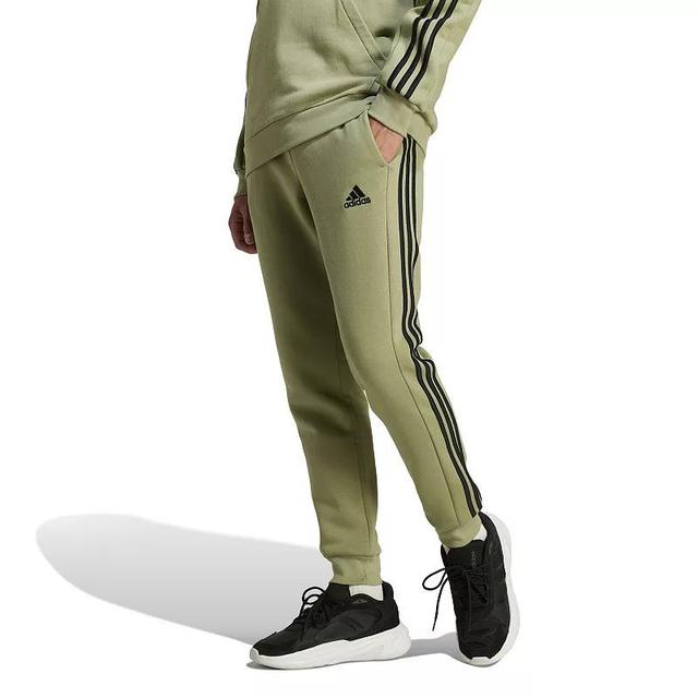 Mens adidas Essentials Fleece 3-Stripes Tapered Cuff Pants Product Image