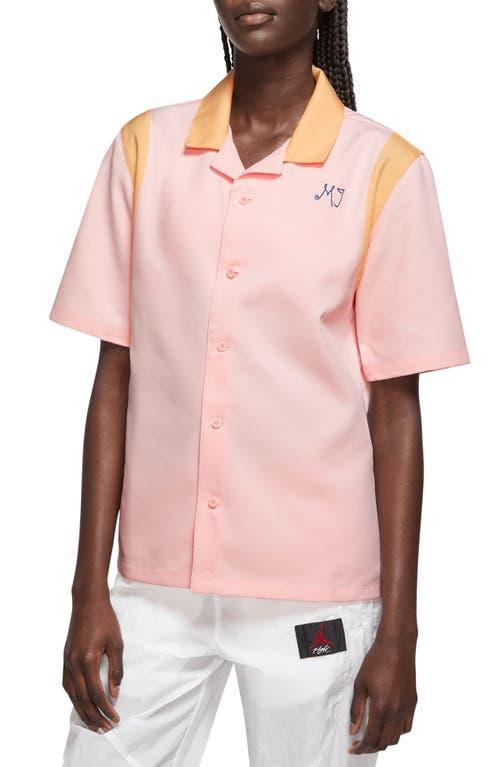 Jordan Womens Button Up Shirt - Atmosphere/Celestial Gold Product Image