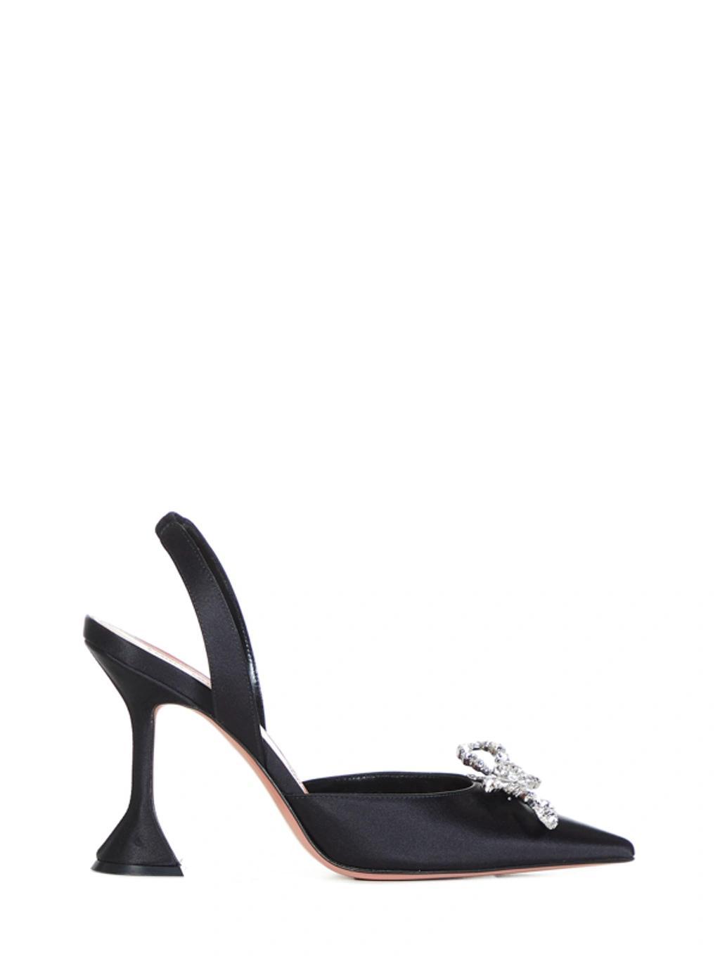 Begum Crystal-buckle Slingback Pumps In Black Product Image