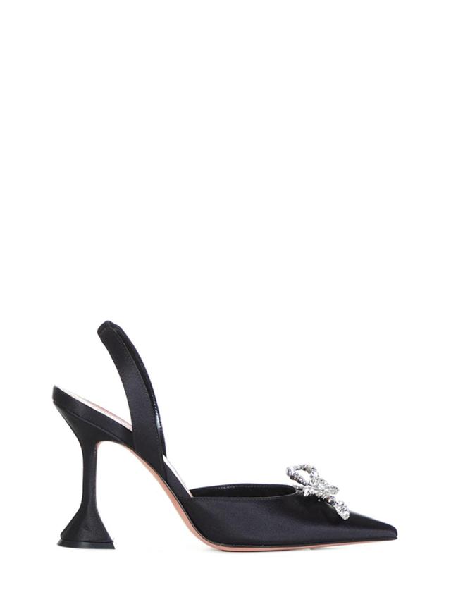 Begum Crystal-buckle Slingback Pumps In Black Product Image