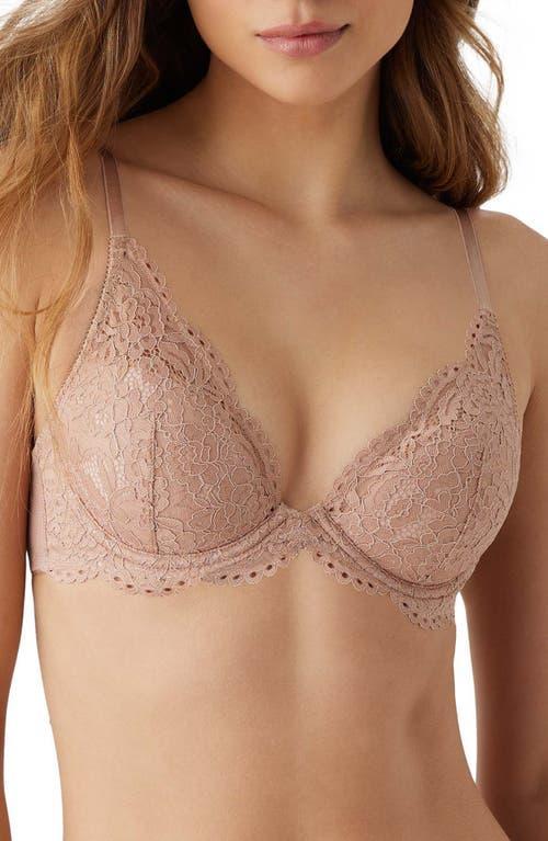 b. temptD by Wacoal Ciao Bella Plunge Neck Lace T-Shirt Bra Product Image