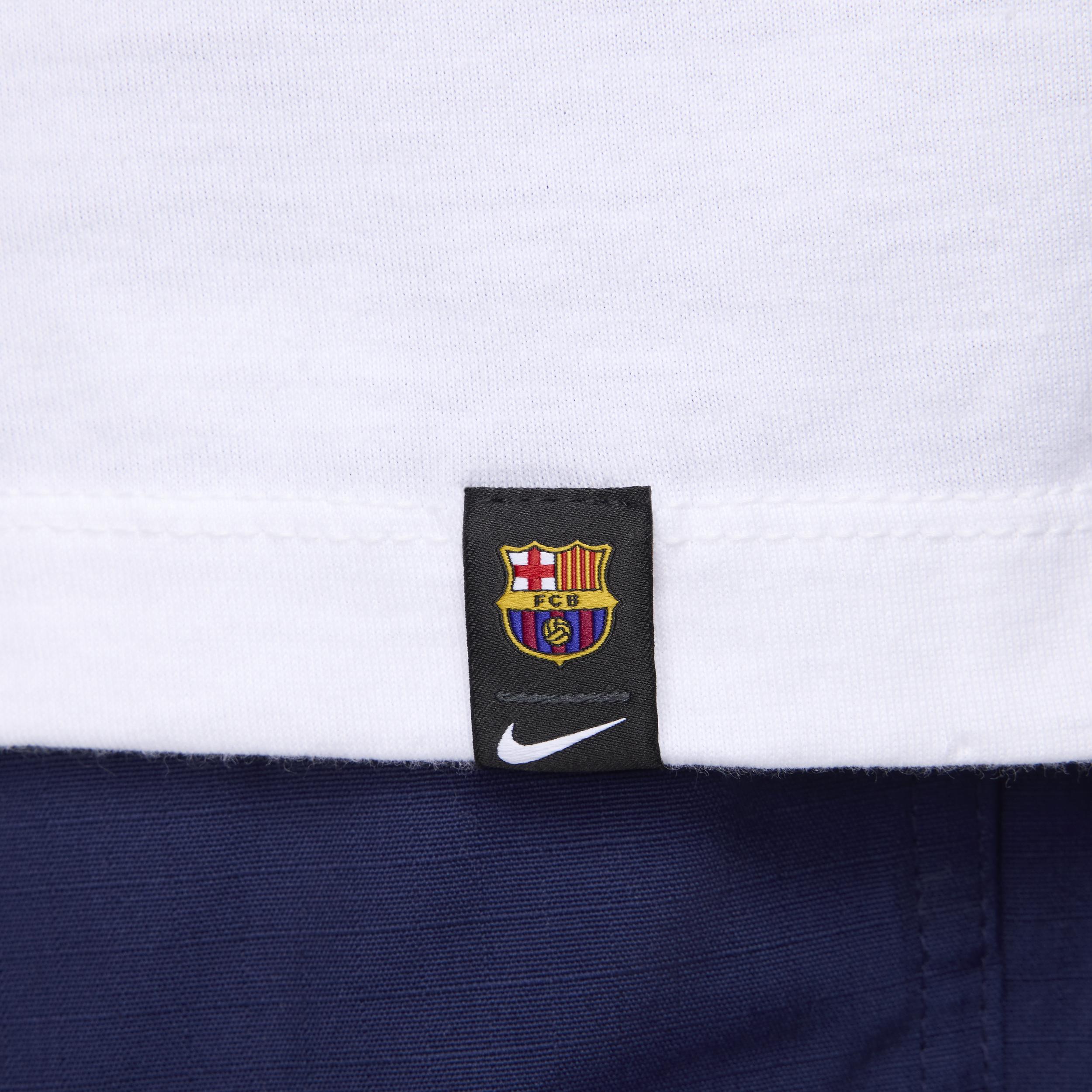 Mens Nike White Barcelona Swoosh T-Shirt Product Image