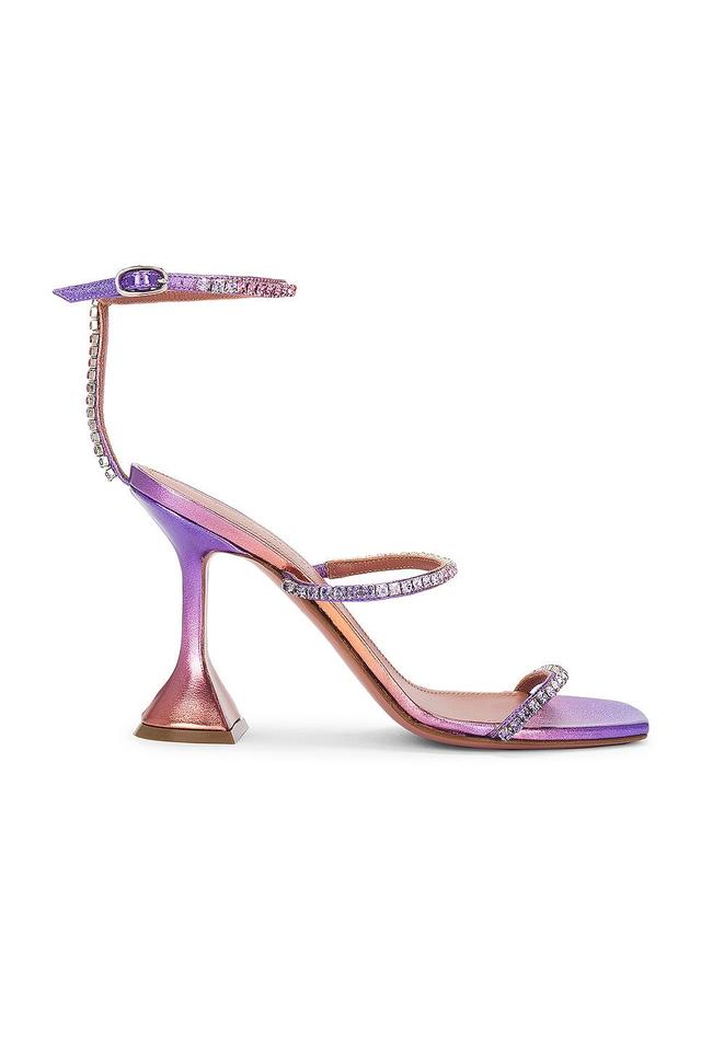 AMINA MUADDI Gilda Sandal in Sunset Ombre - Purple. Size 38.5 (also in 36, 36.5). Product Image