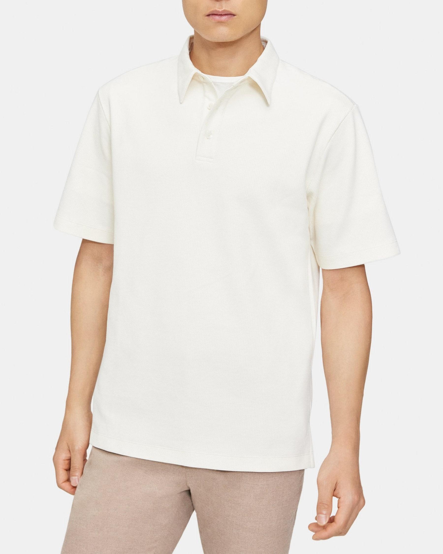 Ryder Short-Sleeve Polo in Waffle Knit Product Image