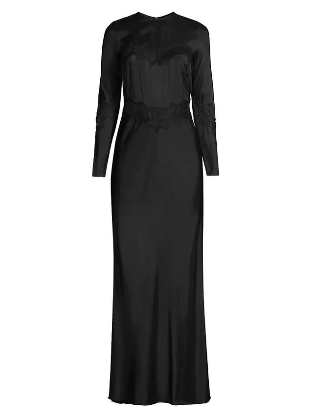 Spencer Satin & Lace Maxi Dress Product Image