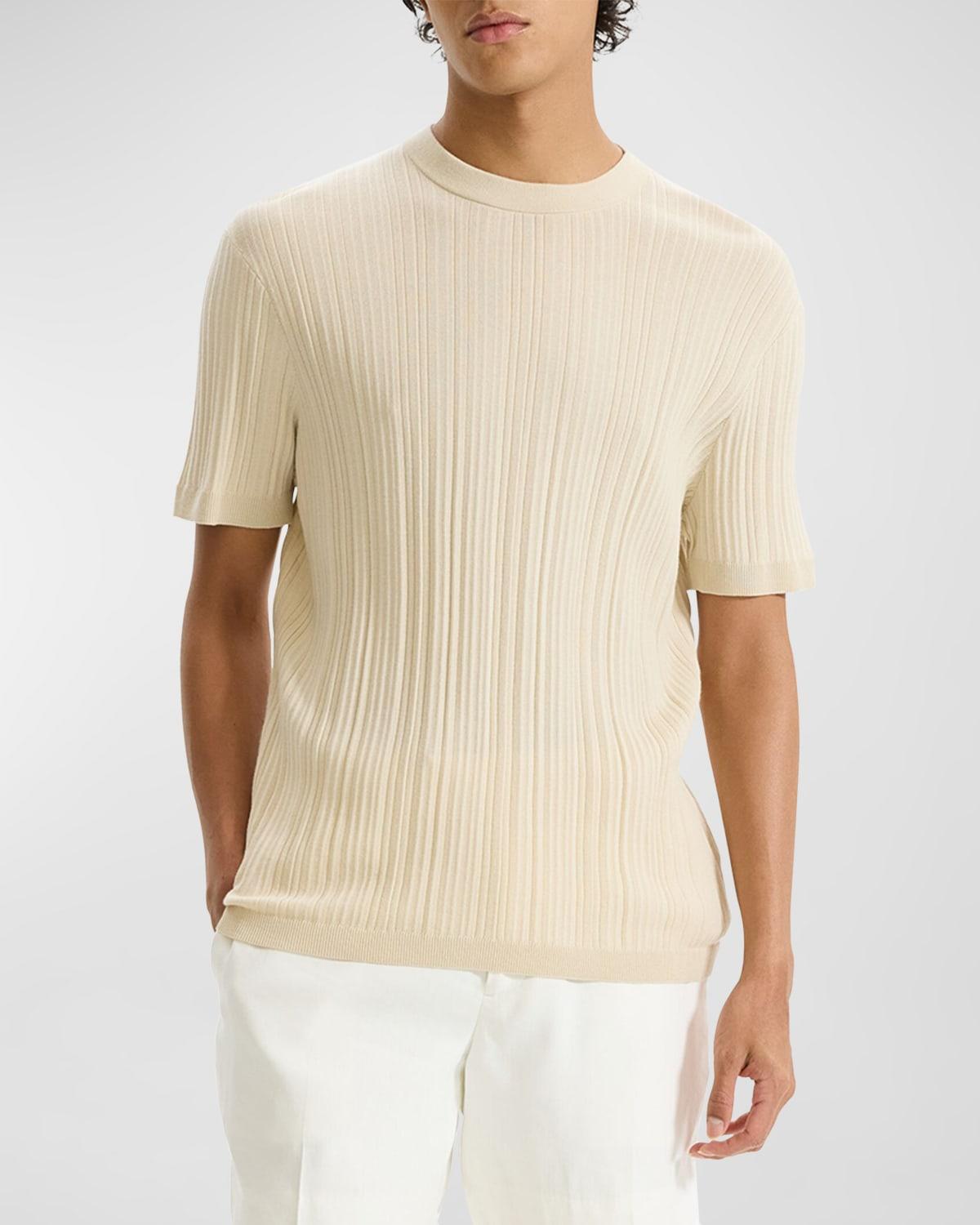 Mens Damian Ribbed Crewneck T-Shirt Product Image