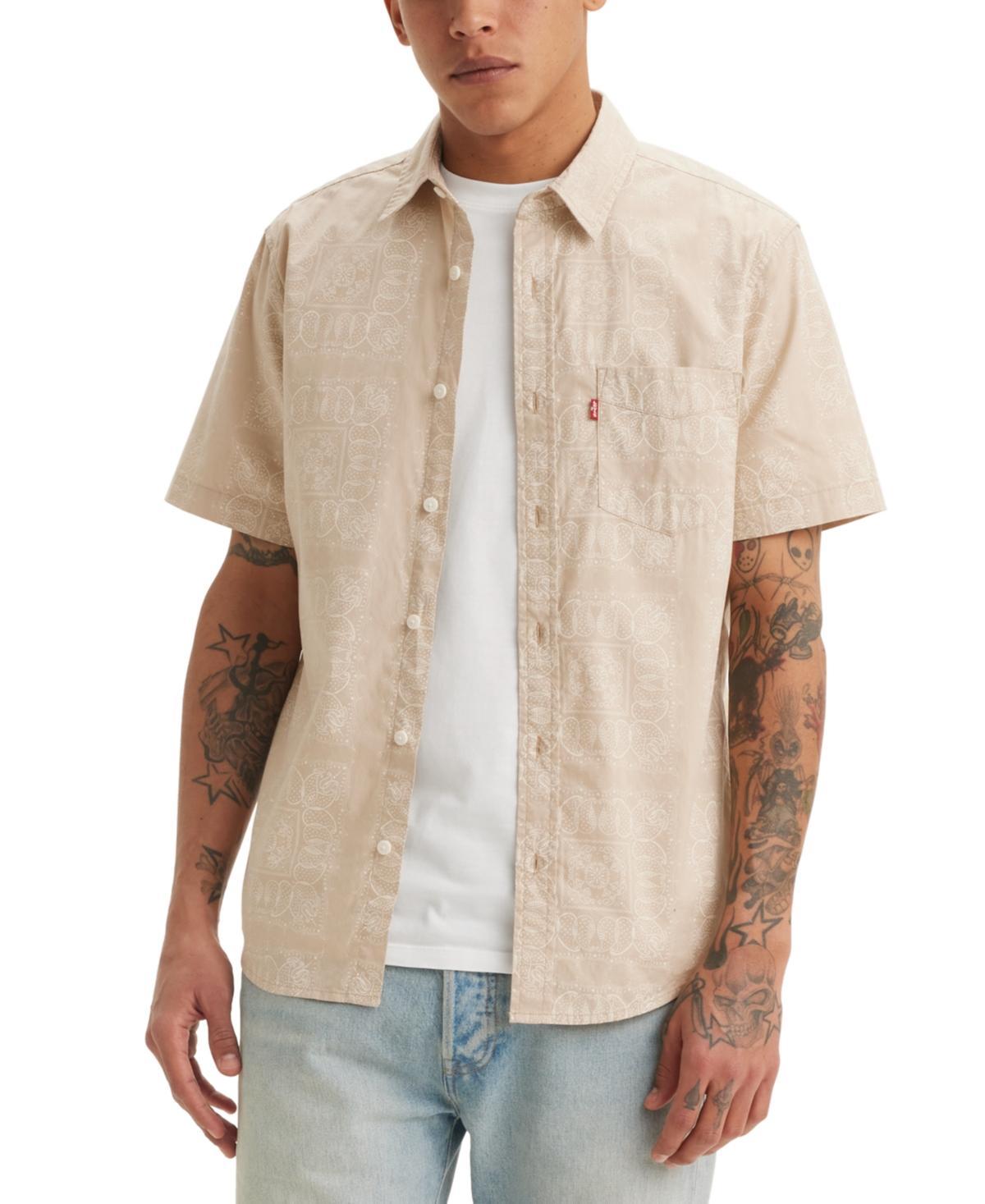 Levis Mens Classic 1 Pocket Short Sleeve Regular Fit Shirt Product Image