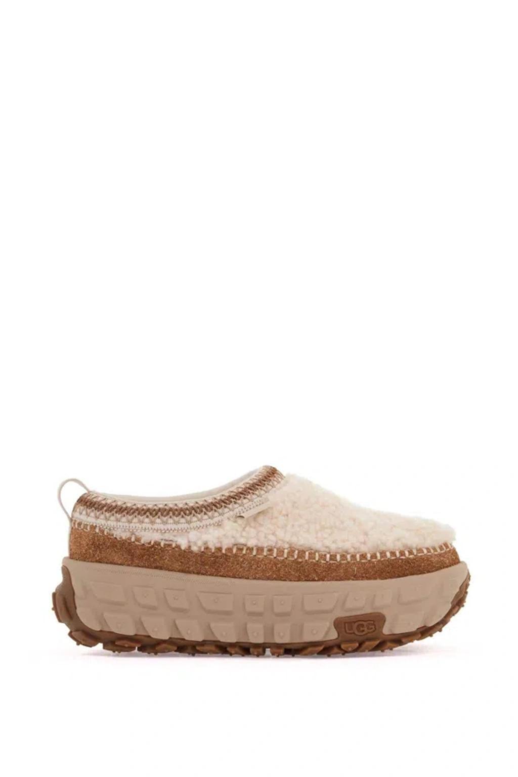 UGG 40mm Venture Daze Cozy Suede Mules In Beige Product Image