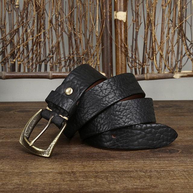 Vintage High-Quality Genuine Leather Belt Product Image