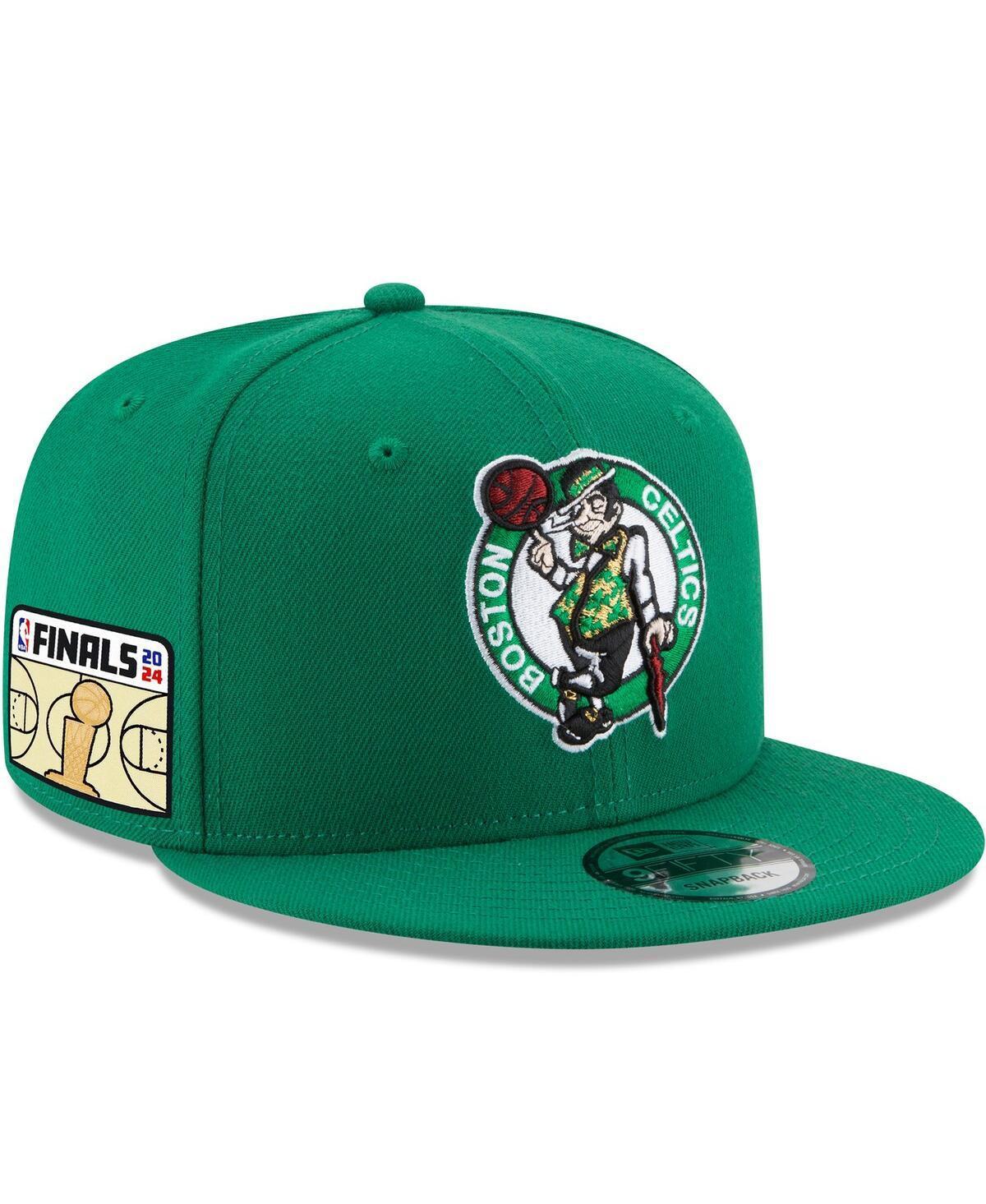 New Era Mens Kelly-Green Boston Celtics 2024 Nba Finals Side Patch 9FIFTY Snapback Hat Product Image