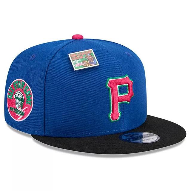 Mens New Era Royal/Black Pittsburgh Pirates Watermelon Big League Chew Flavor Pack 9FIFTY Snapback Hat Product Image