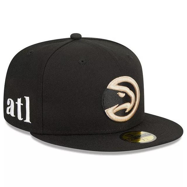 Mens New Era  Black Atlanta Hawks 2023/24 City Edition Alternate 59FIFTY Fitted Hat Product Image