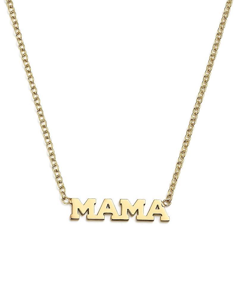 Womens Itty Bitty 14K Gold Mama Necklace Product Image