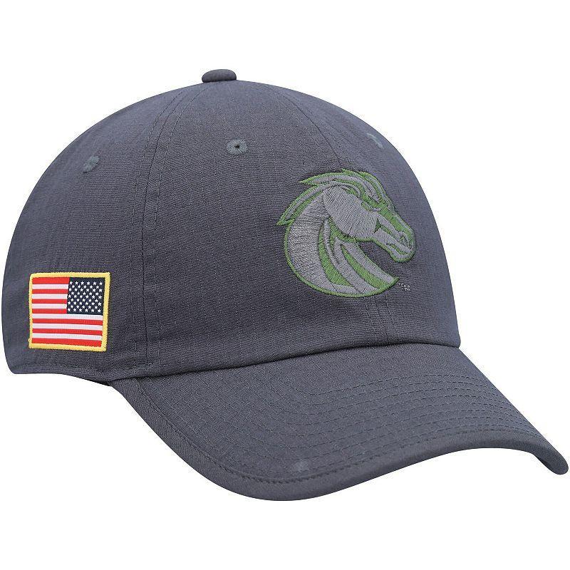 Mens Nike Charcoal Boise State Broncos Veterans Day Tactical Heritage86 Performance Adjustable Hat Product Image