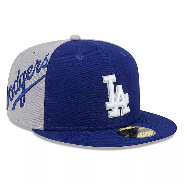 Mens New Era Royal/Gray Los Angeles Dodgers Gameday Sideswipe 59FIFTY Fitted Hat Product Image