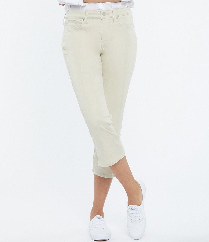 NYDJ Petite Size Chloe Side Slit Hem Capri Jeans Product Image