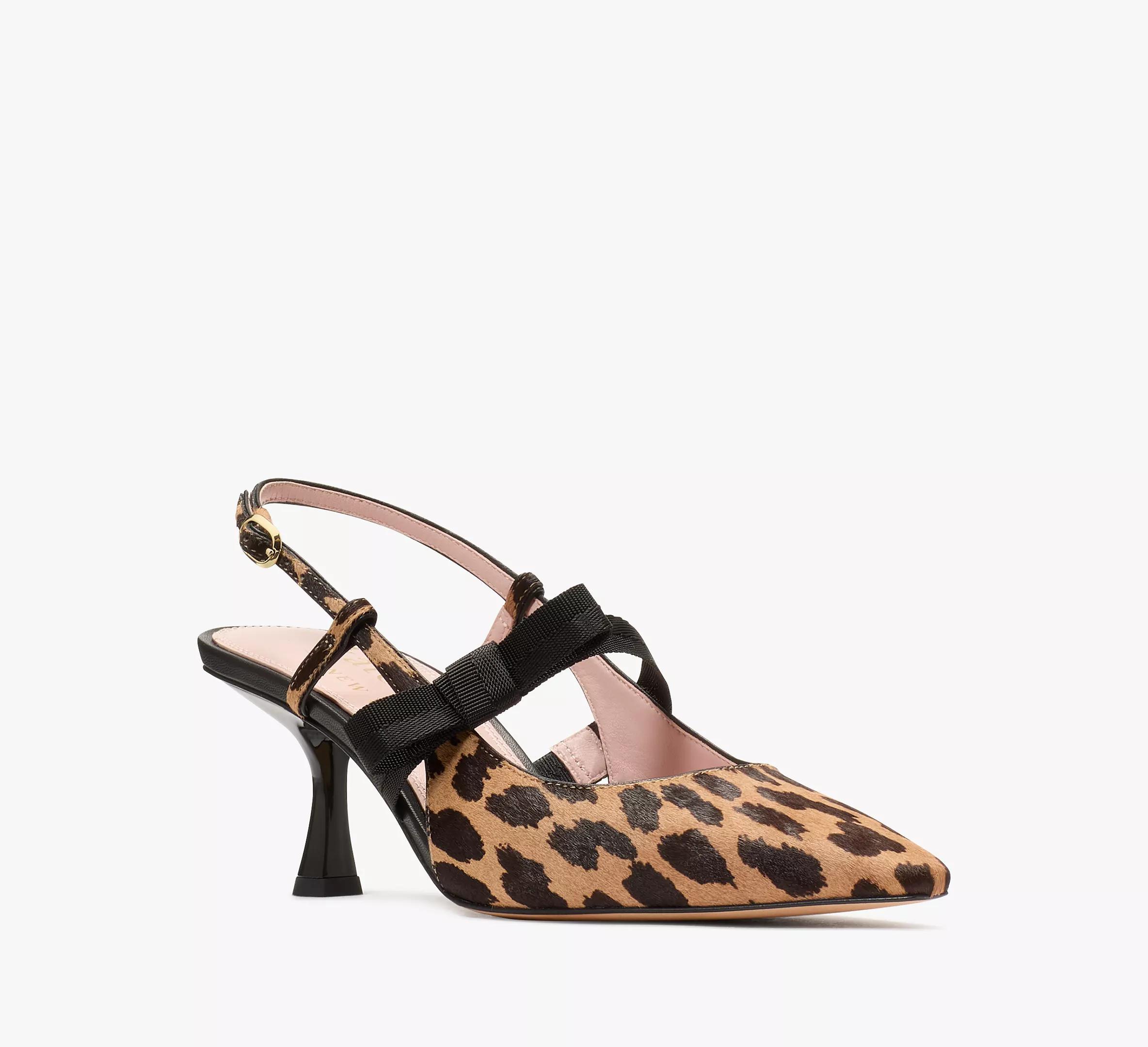 Maritza Leopard Slingback Pumps Product Image