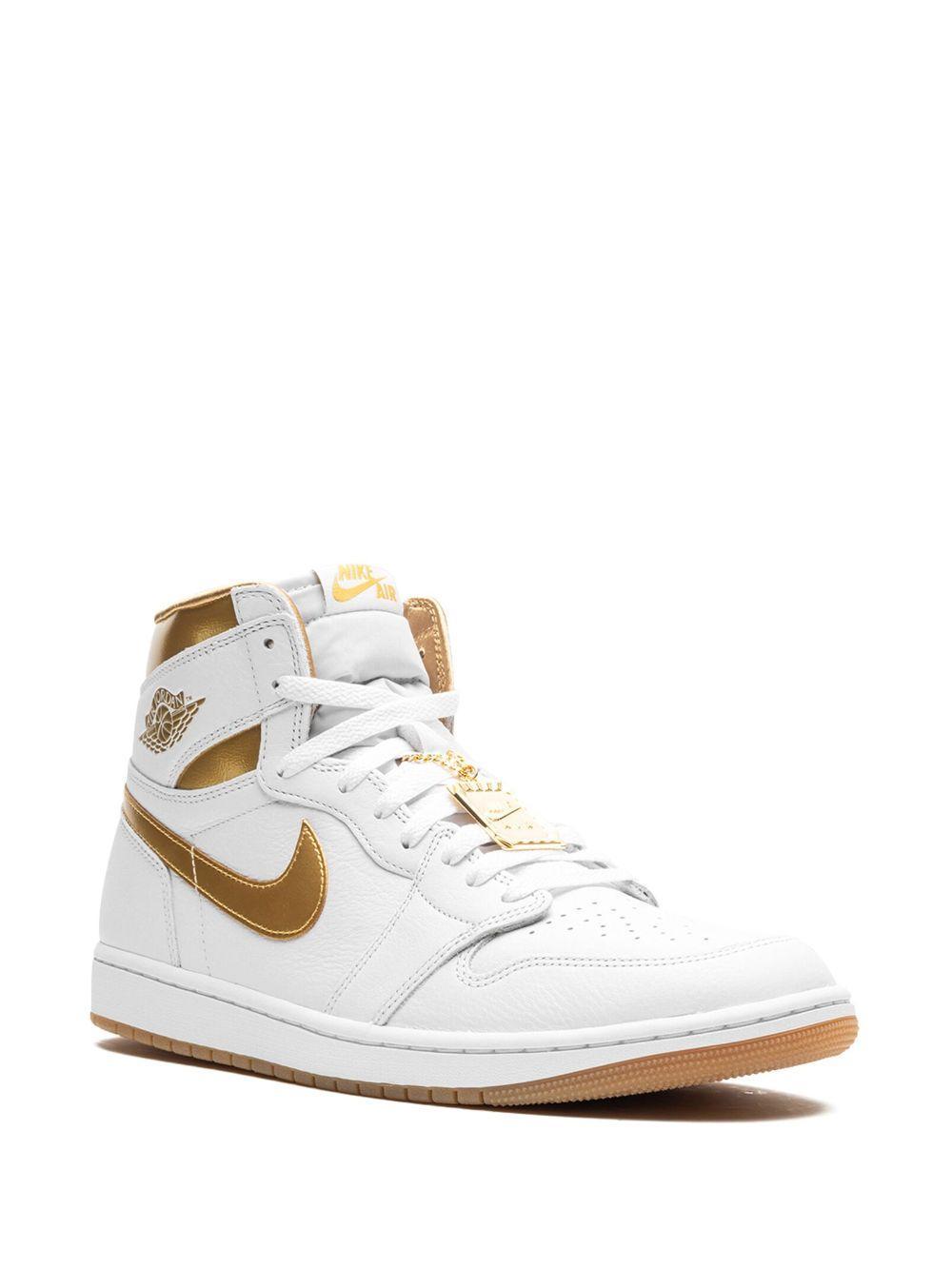 Air Jordan 1 Retro High OG "Metallic Gold" sneakers Product Image