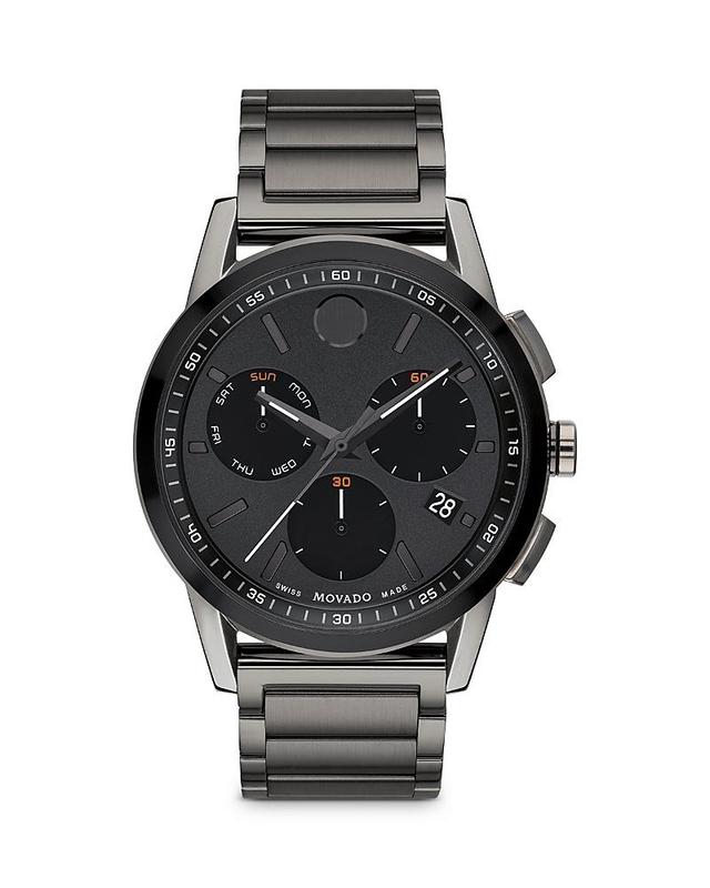 Men's Movado MuseumÂ® Sport Two-Tone PVD Chronograph Watch with Black Dial (Model: 0607558) Product Image