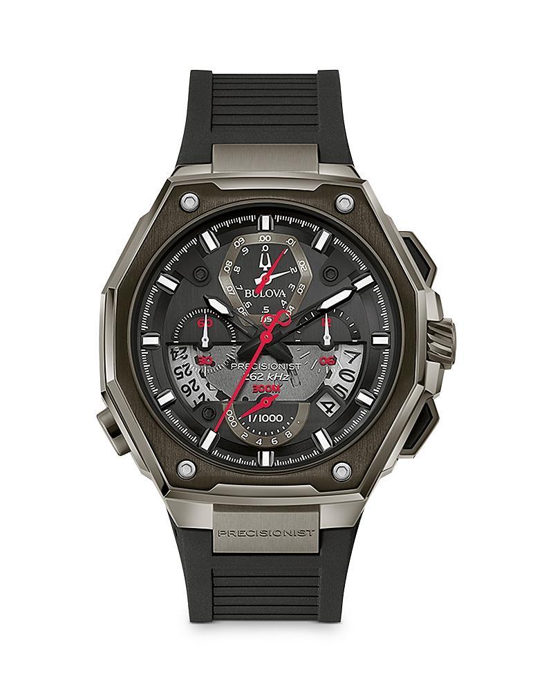 Bulova Men's Black Stainless Steel Precisionist Bracelet Watch Product Image