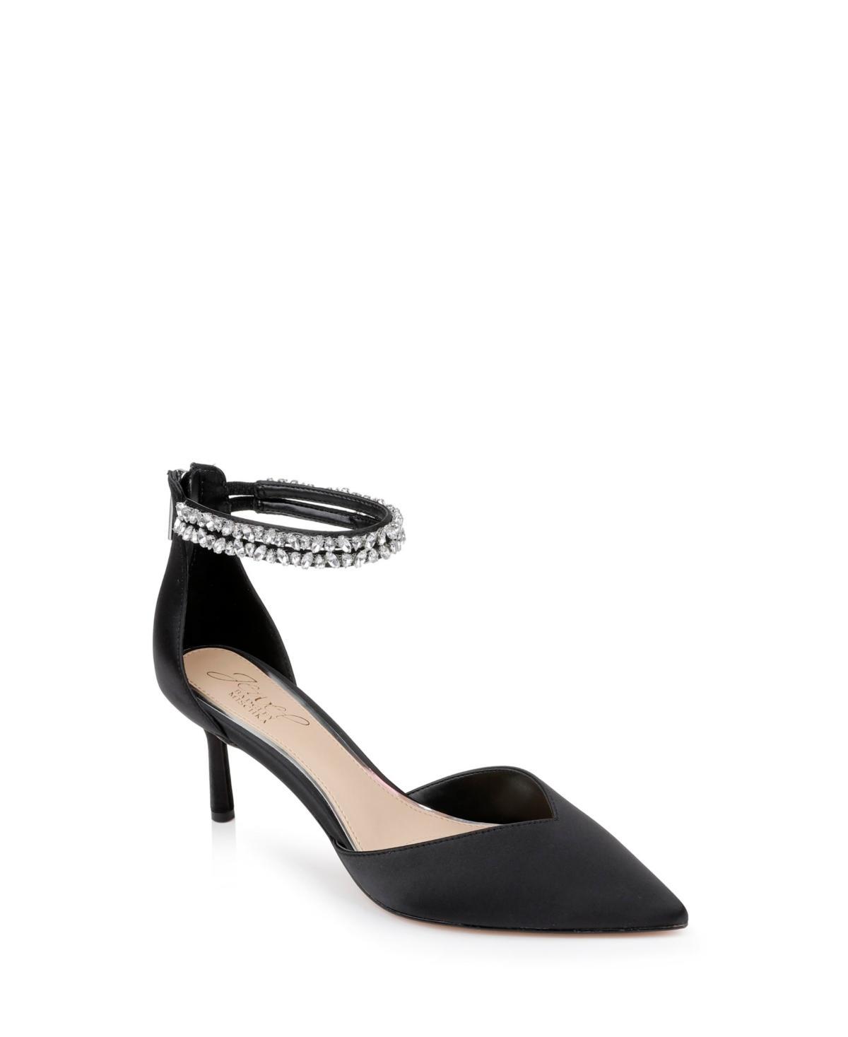 Jewel Badgley Mischka Maya Ankle Strap Pointed Toe Pump Product Image