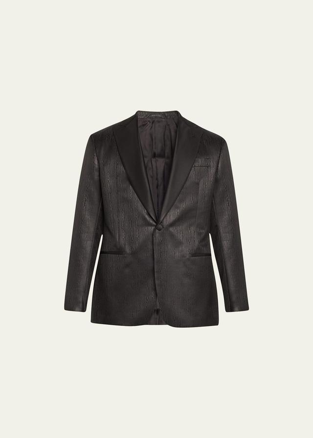 Mens Tonal Jacquard Dinner Jacket Product Image