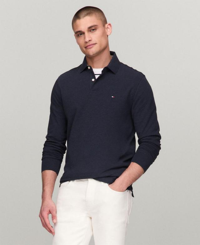 Tommy Hilfiger Mens 1985 Regular-Fit Long-Sleeve Polo Shirt Product Image