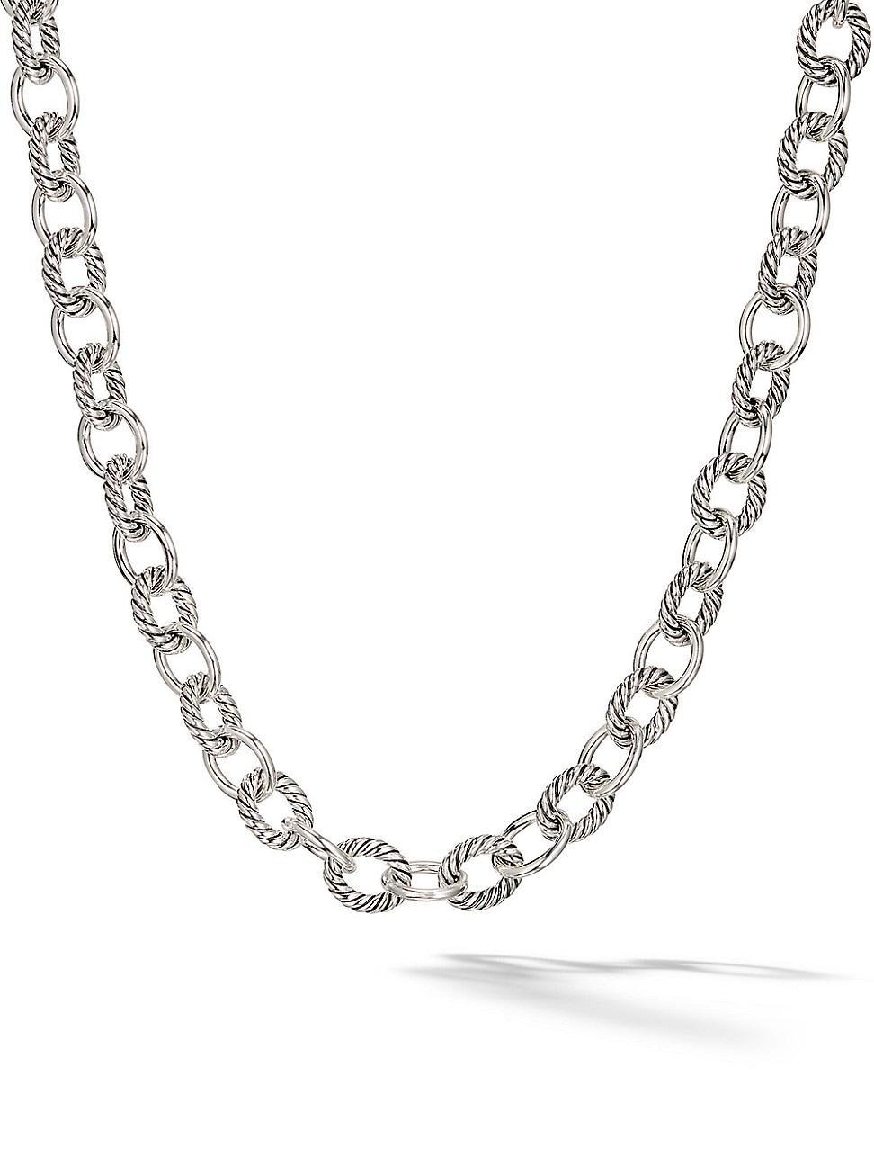 Womens Oval Link Chain Necklace Product Image