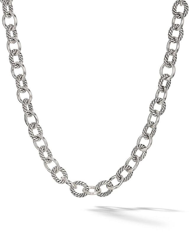 Womens Oval Link Chain Necklace Product Image