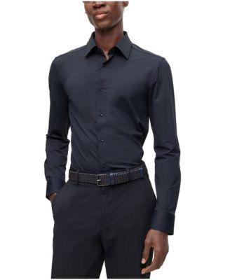 Boss by Hugo Boss Mens Performance-Stretch Slim-Fit Shirt Product Image