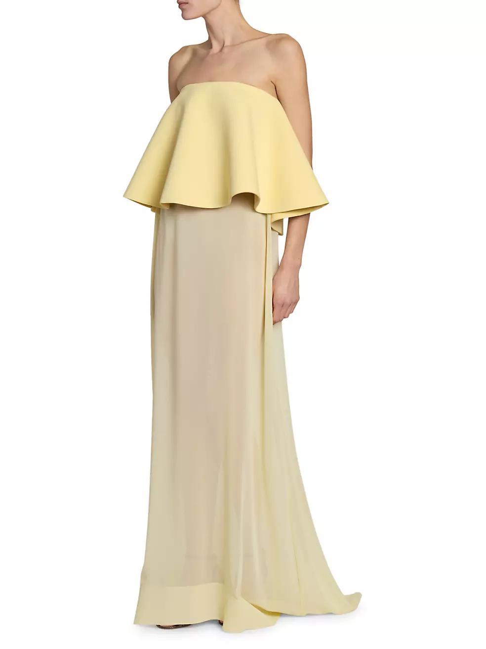 Womens Vela Peplum Column Gown Product Image