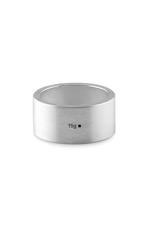 le gramme Mens 15G Brushed Sterling Silver Band Ring Product Image