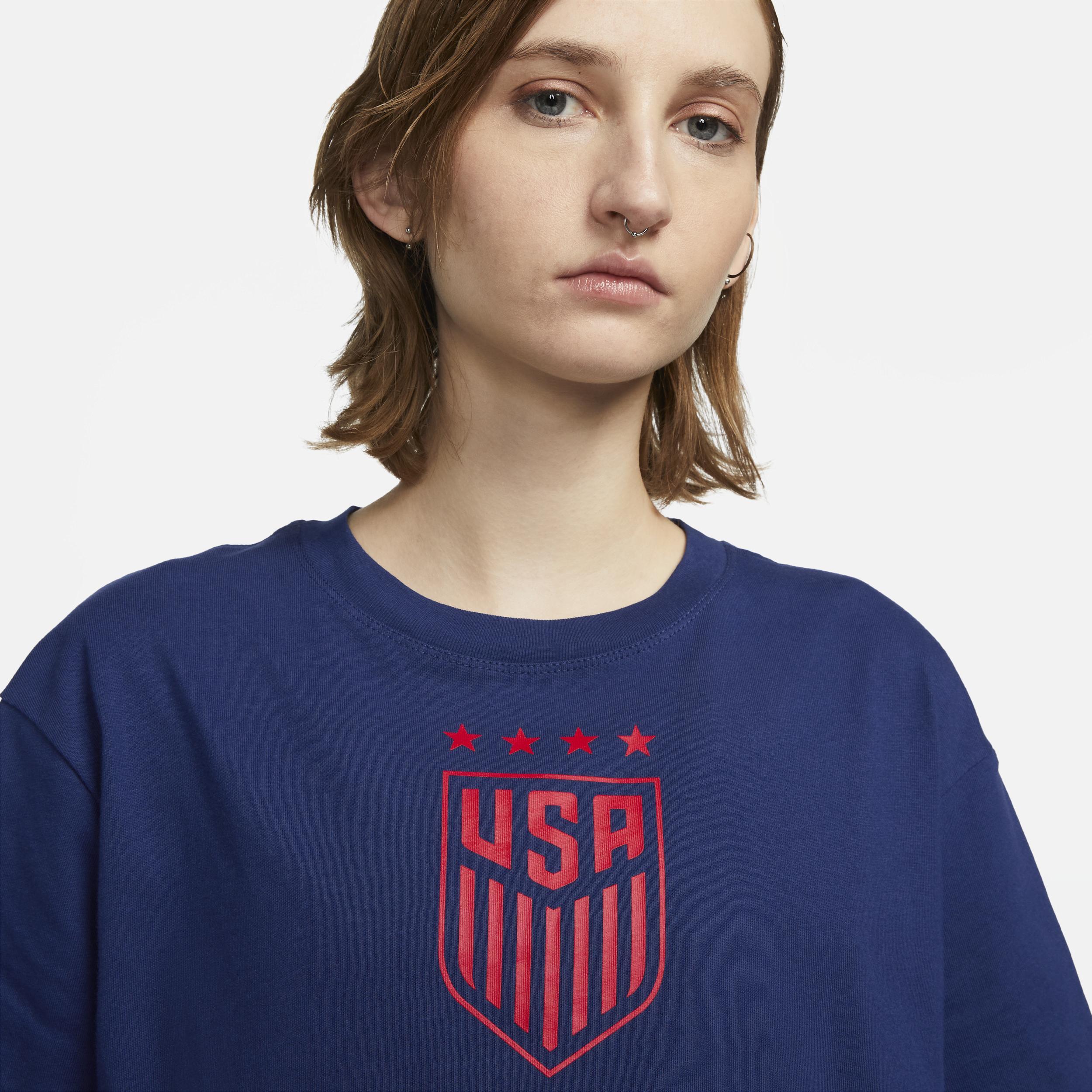 Womens Nike Navy Uswnt Crest T-shirt Product Image