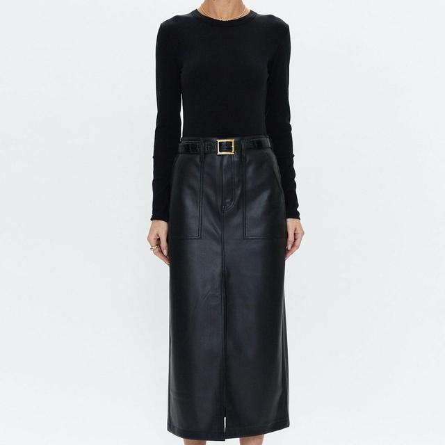 Alice Utility Midi Skirt - Slate Black Product Image