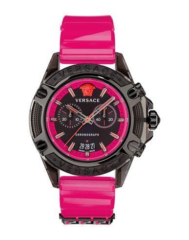 VERSACE Icon Active Chronograph Watch Man Wrist Watch Black Size - Polycarbonate Product Image