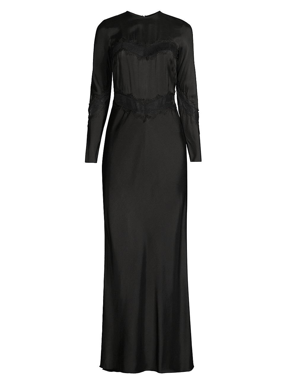 Womens Spencer Satin & Lace Maxi Dress Product Image