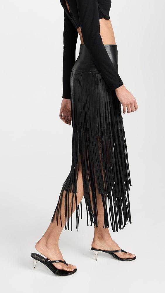 L'AGENCE Karolina Fringe Skirt | Shopbop Product Image