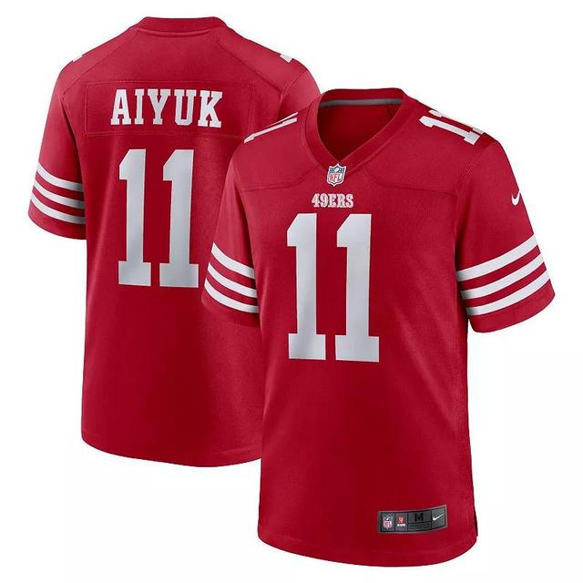 Mens Nike Brandon Aiyuk Scarlet San Francisco 49ers Team Player Game Jersey Product Image