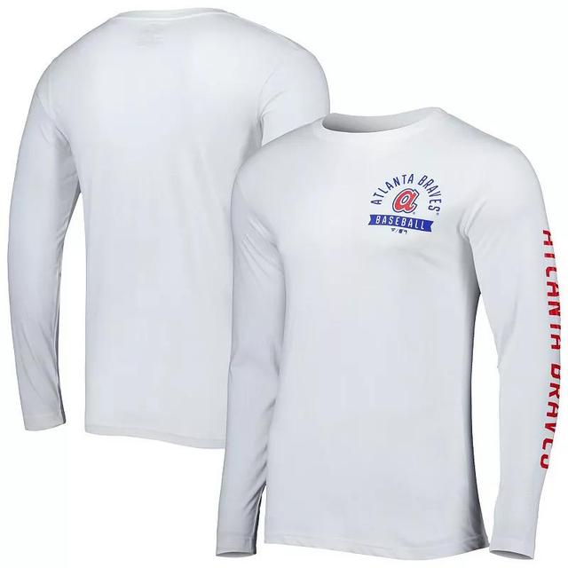 Mens Fanatics Branded Atlanta Braves Pressbox Long Sleeve T-Shirt Product Image