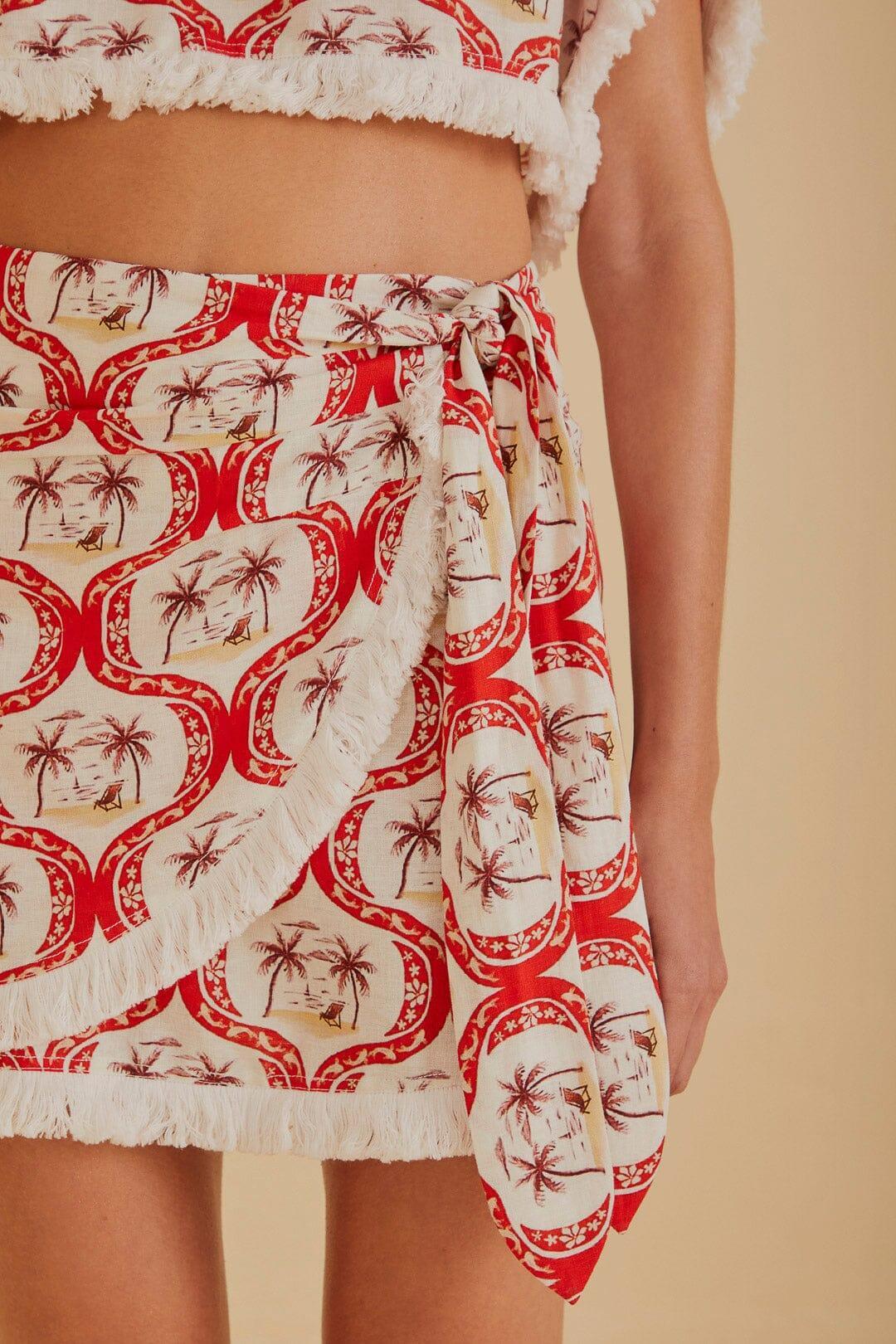 Summer Beach LENZING™ ECOVERO™ Euroflax™ Mini Skirt Product Image