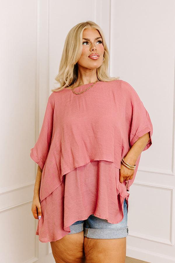 Tranquil Time Shift Top In Blush Curves Product Image