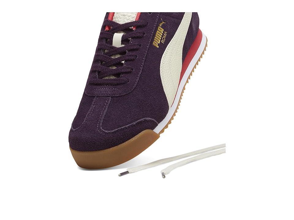 PUMA Roma Suede (Midnight Plum/Alpine Snow/Gum) Men's Lace up casual Shoes Product Image