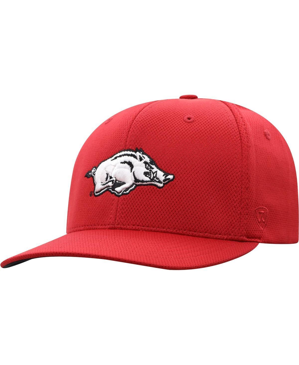 Mens Top of The World Cardinal Arkansas Razorbacks Reflex Logo Flex Hat Product Image