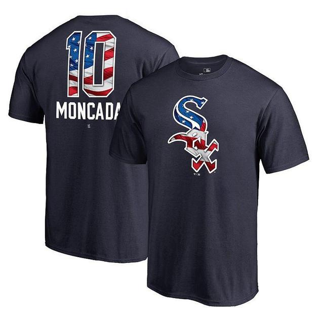 Mens Fanatics Branded Yoan Moncada Chicago White Sox Banner Wave Name & Number T-Shirt Blue Product Image