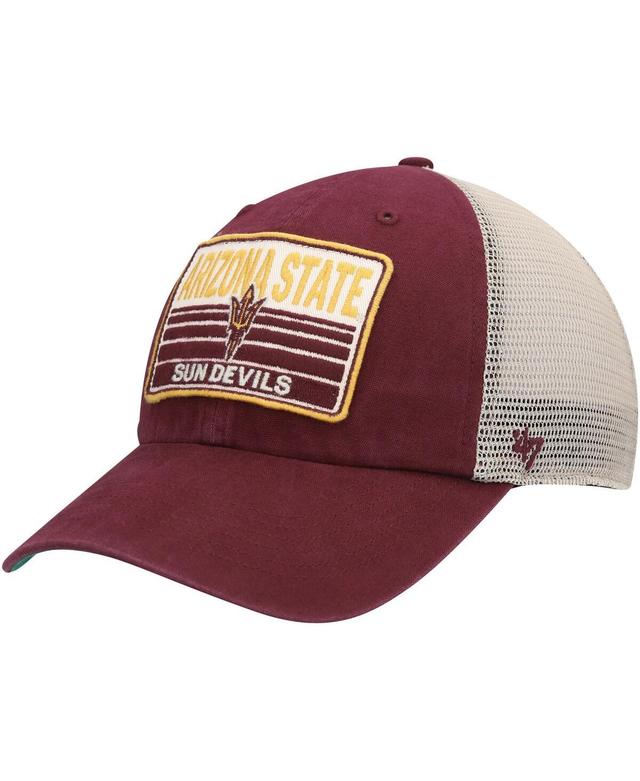 Mens 47 Maroon Arizona State Sun Devils Four Stroke Clean Up Trucker Snapback Hat Product Image