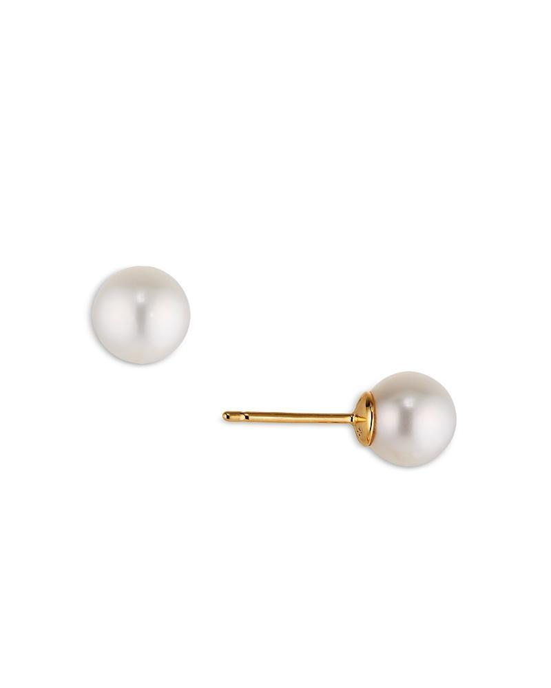 Nadri Cultured Freshwater Pearl Small Button Earrings Product Image