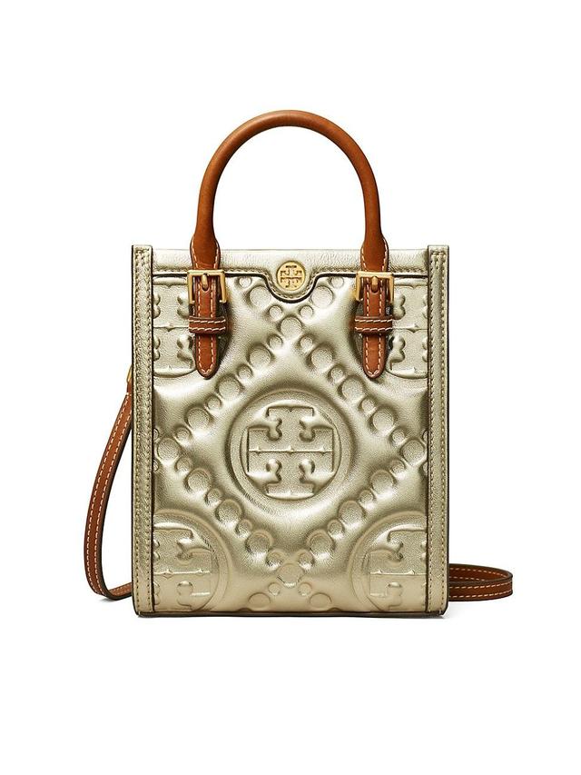 Womens Mini Monogram Metallic Puffy Leather Tote Product Image